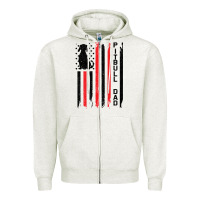 Oatmeal Heather Pitbull Dad Zipper Hoodie - Bettercallsaul