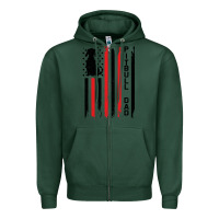 Sports Green Pitbull Dad Zipper Hoodie - Bettercallsaul