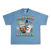 Pebble Blue caffeinated and medicated Urban Heavy Tee - MaliasSmallBusiness