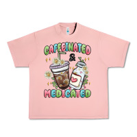 Salmon caffeinated and medicated Urban Heavy Tee - MaliasSmallBusiness