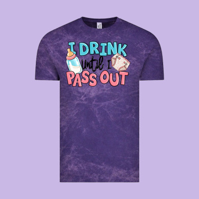 I Drink Until I Pass Out Baby Vintage Tee Designed By Maliassmallbusiness