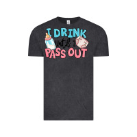 Vintage Black i drink until i pass out baby Vintage Tee - MaliasSmallBusiness