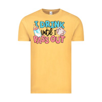 Vintage Mustard i drink until i pass out baby Vintage Tee - MaliasSmallBusiness