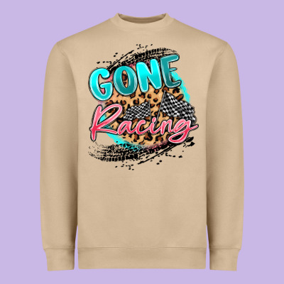 Gone Racing Heavyweight Sweatshirt Designed By Maliassmallbusiness
