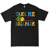 Black take me to the ballpark softball Premium Tee - AdoDesignShop