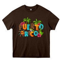 Chocolate Brown puerto rico Heavy Core Tee - AdoDesignShop