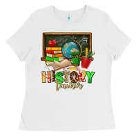 White history teacher Ladies Tee - AdoDesignShop