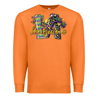 Carrot louisiana leopard mardi gras 12 inches 300 dpi Premium Sweatshirt - CowGirlArtShop
