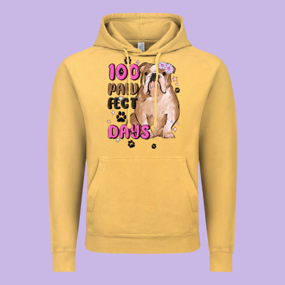 100 Days Of School Vintage Hoodie Designed By Maliassmallbusiness