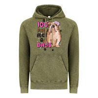 Vintage Olive 100 days of school Vintage Hoodie - MaliasSmallBusiness