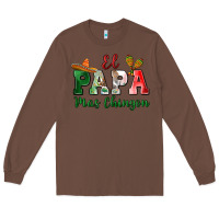 Chestnut el papa mas chingon Long Sleeve Tee - MaliasSmallBusiness