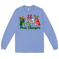 Colony Blue el papa mas chingon Long Sleeve Tee - MaliasSmallBusiness