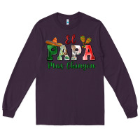 Plum el papa mas chingon Long Sleeve Tee - MaliasSmallBusiness