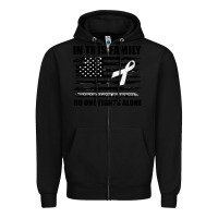 Black No One Fights Alone Pancreatic Cancer Awareness Zipper Hoodie - Bettercallsaul