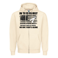 No One Fights Alone Pancreatic Cancer Awareness Zipper Hoodie | Teevron