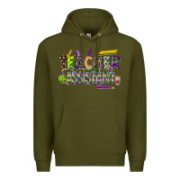 Army Green mardi gras teacher assistant Premium Hoodie - CowGirlArtShop