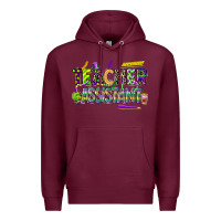 Burgundy mardi gras teacher assistant Premium Hoodie - CowGirlArtShop