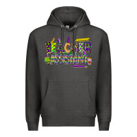 Charcoal Heather mardi gras teacher assistant Premium Hoodie - CowGirlArtShop