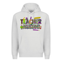 Dove Grey mardi gras teacher assistant Premium Hoodie - CowGirlArtShop