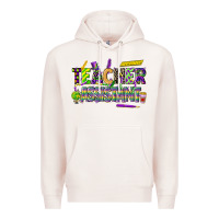 Pale Pink mardi gras teacher assistant Premium Hoodie - CowGirlArtShop