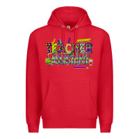 Red mardi gras teacher assistant Premium Hoodie - CowGirlArtShop
