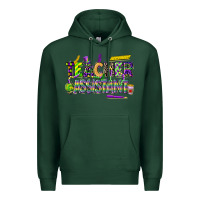 Sports Green mardi gras teacher assistant Premium Hoodie - CowGirlArtShop
