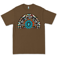 Cacao western turquoise aztec cowhide serape  rainbows Premium Tee - AdoDesignShop