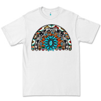 White western turquoise aztec cowhide serape  rainbows Premium Tee - AdoDesignShop