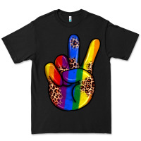 Black pride leopard peace hand Premium Tee - JahusDesignShop