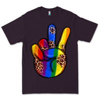 Plum pride leopard peace hand Premium Tee - JahusDesignShop