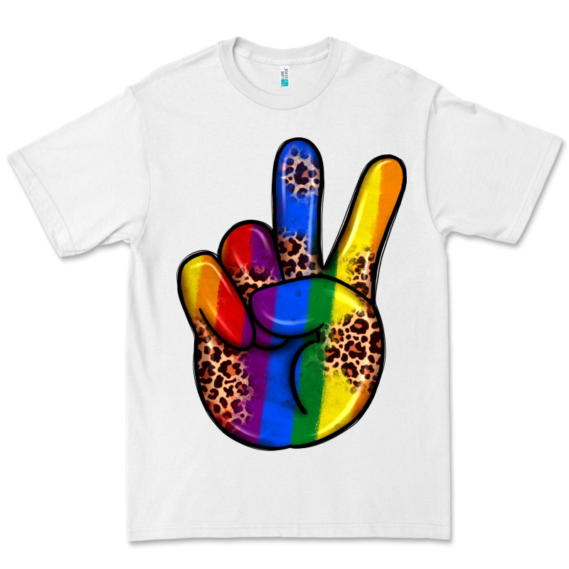 Pride Leopard Peace Hand Premium Tee by JahusDesignShop | Teevron