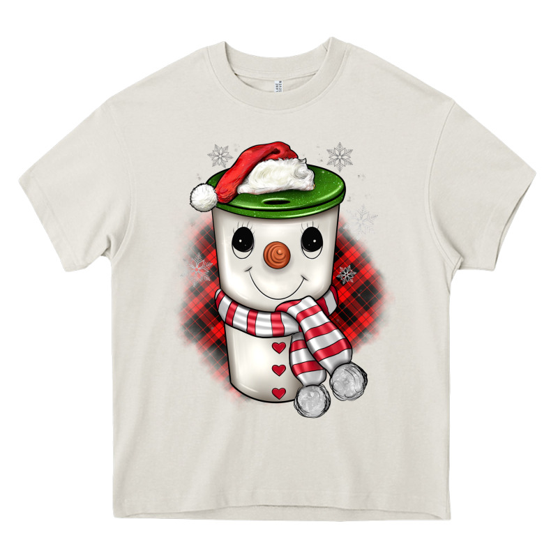 Christmas Snowman Coffee Heavy Core Tee by JahusDesignShop | Teevron