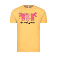 Vintage Mustard easter bunny Vintage Tee - MaliasSmallBusiness