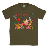 Army Green cupids favorite lunch lady Classic Tee - MaliasSmallBusiness