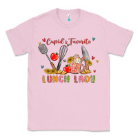 Bubblegum Pink cupids favorite lunch lady Classic Tee - MaliasSmallBusiness
