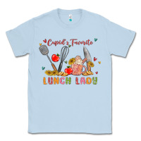Dusty Blue cupids favorite lunch lady Classic Tee - MaliasSmallBusiness