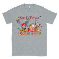 Heather Grey cupids favorite lunch lady Classic Tee - MaliasSmallBusiness
