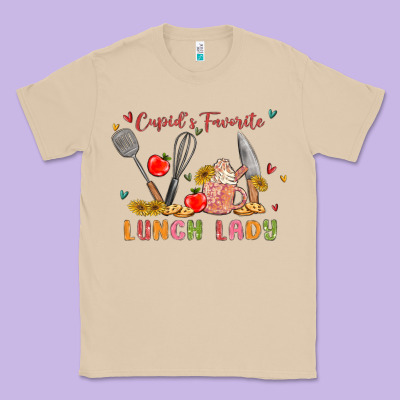 Cupids Favorite Lunch Lady Classic Tee Designed By Maliassmallbusiness