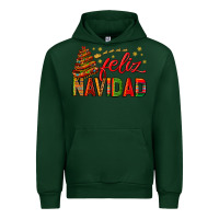 Forest Green Feliz Navidad With Sombrero Tree Urban Hoodie - BundleAndBundleShop