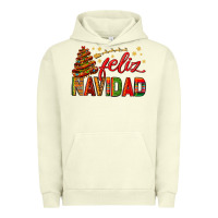 Pigment Pistachio Feliz Navidad With Sombrero Tree Urban Hoodie - BundleAndBundleShop