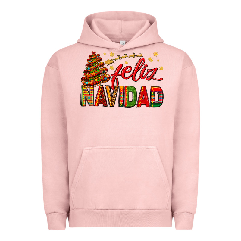 Feliz Navidad With Sombrero Tree Urban Hoodie by BundleAndBundleShop | Teevron