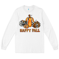 White happy fall Long Sleeve Tee - JahusDesignShop