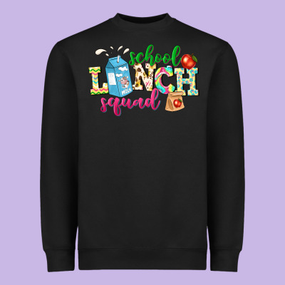 School Lunch Squad Heavyweight Sweatshirt Designed By Nancycooperartshop
