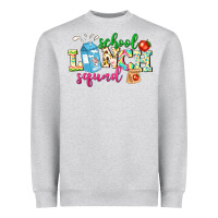 Heather Grey school lunch squad Heavyweight Sweatshirt - NancyCooperArtShop