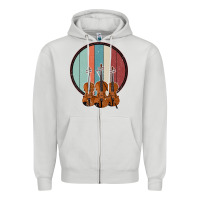 Dove Grey Violin Vintage Zipper Hoodie - Bettercallsaul