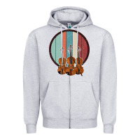 Heather Grey Violin Vintage Zipper Hoodie - Bettercallsaul