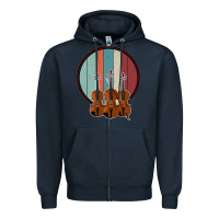 Navy Violin Vintage Zipper Hoodie - Bettercallsaul