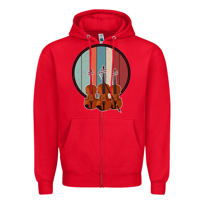 Violin Vintage Zipper Hoodie by Bettercallsaul | Teevron