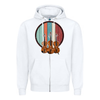 White Violin Vintage Zipper Hoodie - Bettercallsaul