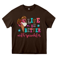 Chocolate Brown life is better with sprinkles Heavy Core Tee - AdoDesignShop